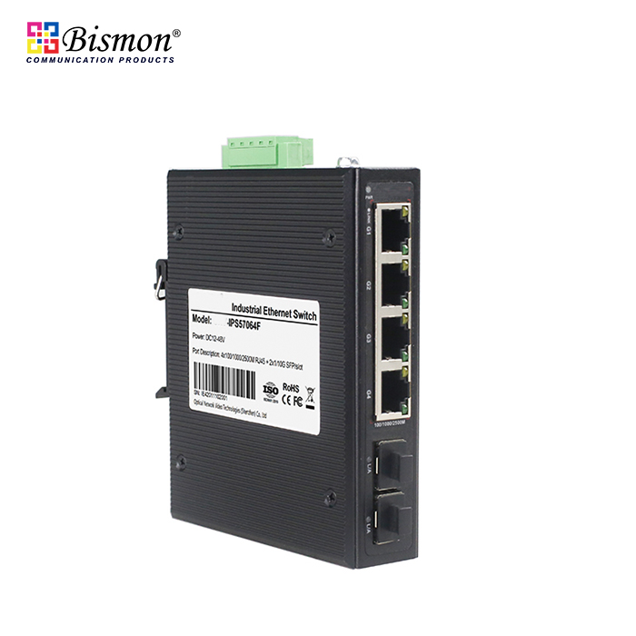 4*10/100/1000/2500Base-T with 2*1/2.5/10G uplink SFP+ fiber ports Industrial switch
